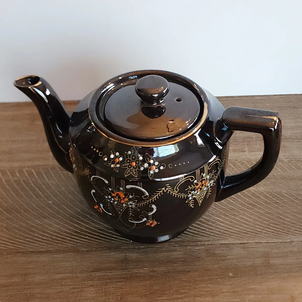 1940s‎ Vintage Japanese Moriage Teapot